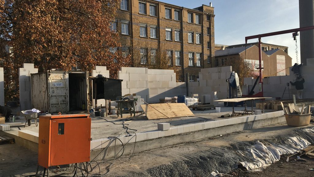 Rohbau Außenwand 25.11.16