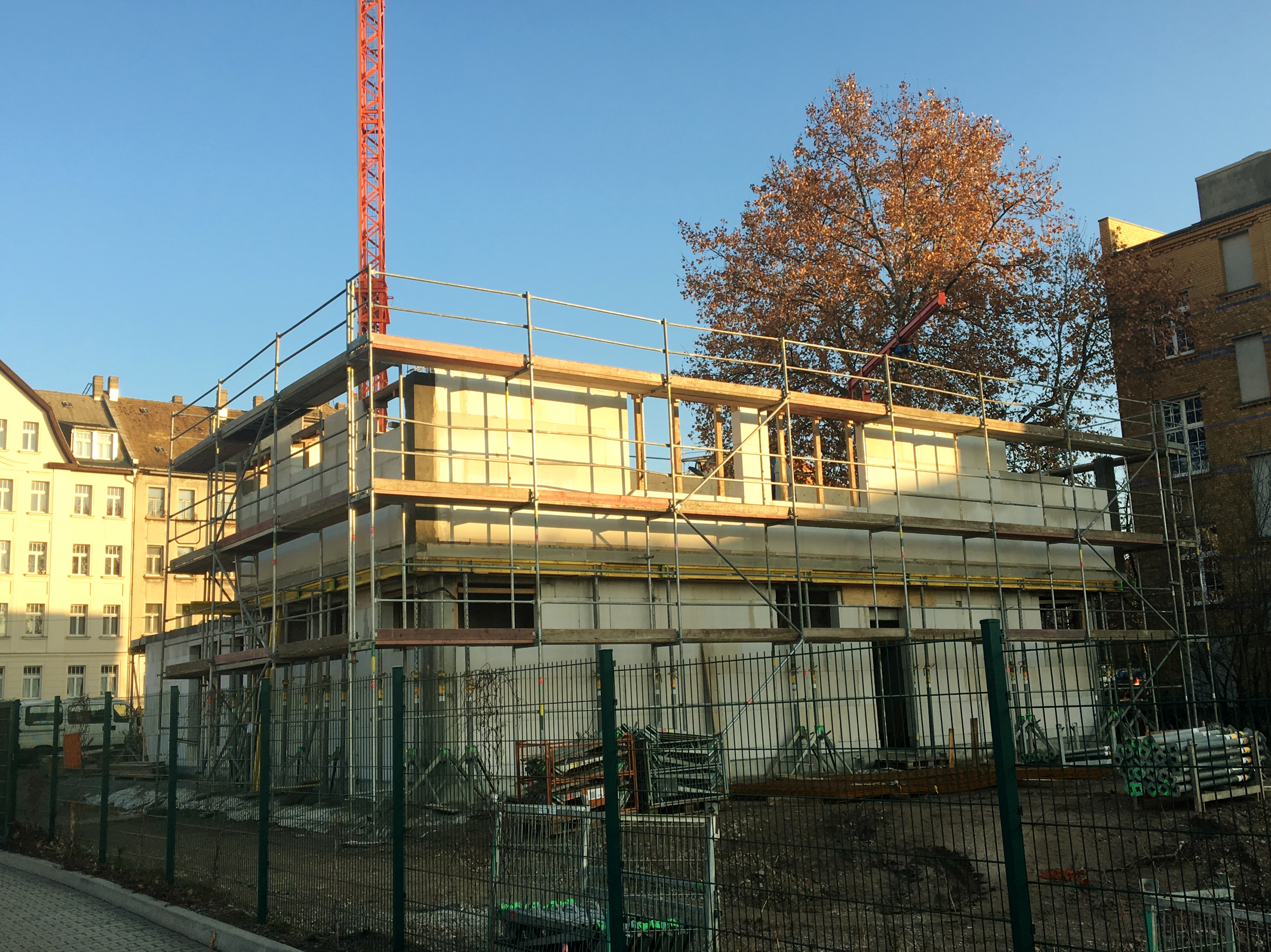 Südseite mit Obergeschoss: 16.12.16